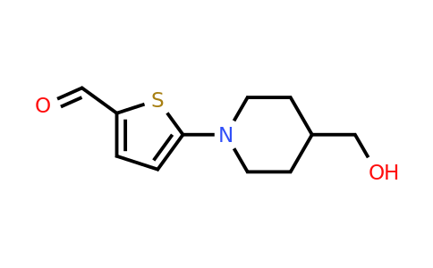 1342213-43-7 | 5-(4-(Hydroxymethyl)piperidin-1-yl)thiophene-2-carbaldehyde