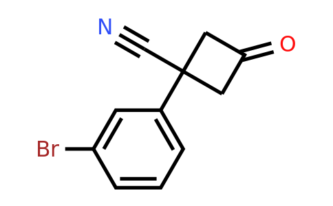 1-(3-Bromophenyl)-3-oxocyclobutane-1-carbonitrile
