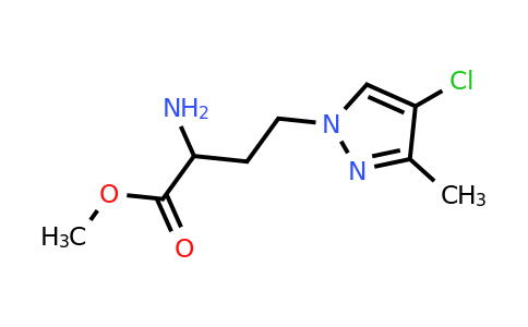 1342486-53-6 | Methyl 2-amino-4-(4-chloro-3-methyl-1h-pyrazol-1-yl)butanoate