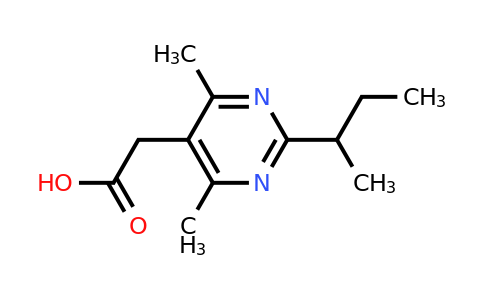 1342546-72-8 | 2-(2-(Sec-butyl)-4,6-dimethylpyrimidin-5-yl)acetic acid