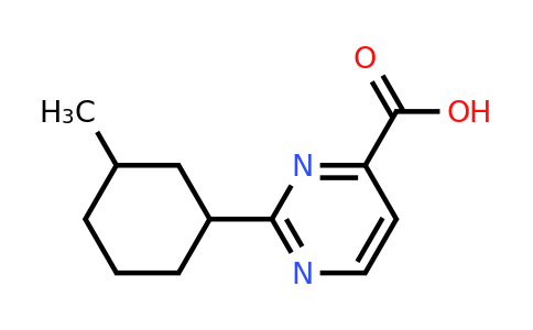 1342573-84-5 | 2-(3-Methylcyclohexyl)pyrimidine-4-carboxylic acid