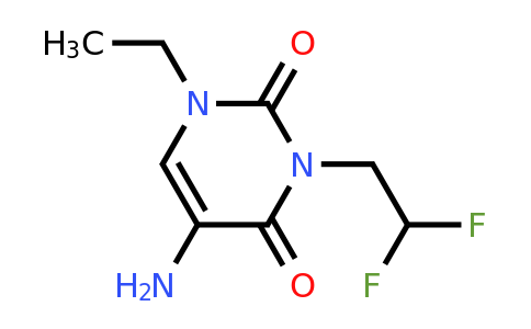 1342578-43-1 | 5-Amino-3-(2,2-difluoroethyl)-1-ethylpyrimidine-2,4(1h,3h)-dione