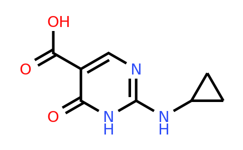 1342648-67-2 | 2-(Cyclopropylamino)-6-oxo-1,6-dihydropyrimidine-5-carboxylic acid