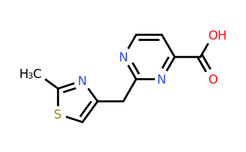 1342671-50-4 | 2-((2-Methylthiazol-4-yl)methyl)pyrimidine-4-carboxylic acid
