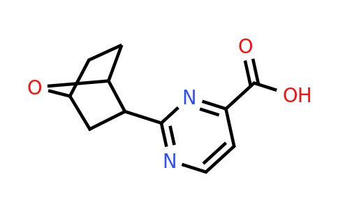 1342791-42-7 | 2-(7-Oxabicyclo[2.2.1]heptan-2-yl)pyrimidine-4-carboxylic acid