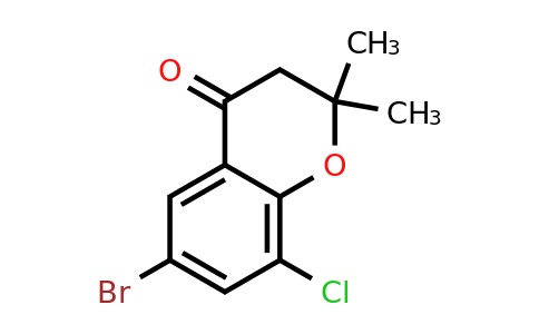 1342961-29-8 | 6-Bromo-8-chloro-2,2-dimethyl-3,4-dihydro-2h-1-benzopyran-4-one
