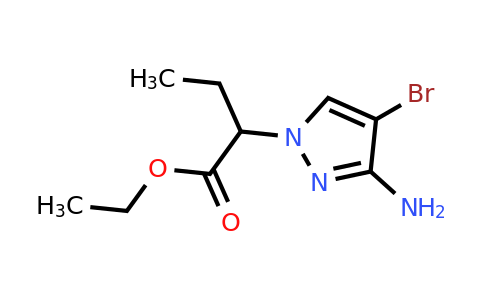 Ethyl 2-(3-amino-4-bromo-1h-pyrazol-1-yl)butanoate