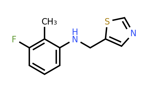 1343043-44-6 | 3-Fluoro-2-methyl-N-(thiazol-5-ylmethyl)aniline