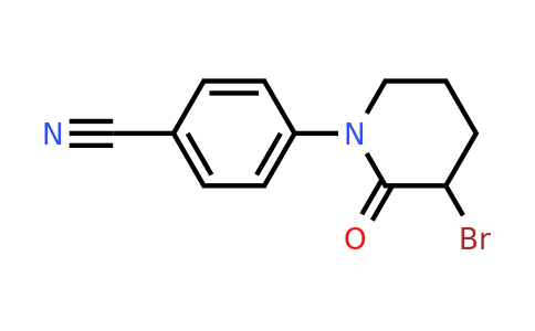 4-(3-Bromo-2-oxopiperidin-1-yl)benzonitrile