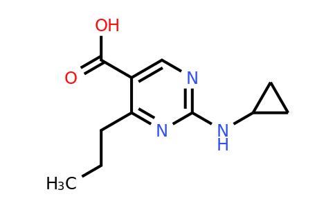 1343172-25-7 | 2-(Cyclopropylamino)-4-propylpyrimidine-5-carboxylic acid