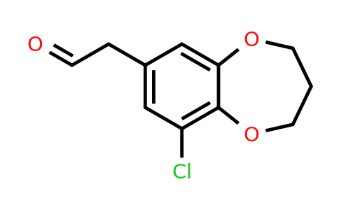 1343181-46-3 | 2-(9-Chloro-3,4-dihydro-2h-benzo[b][1,4]dioxepin-7-yl)acetaldehyde