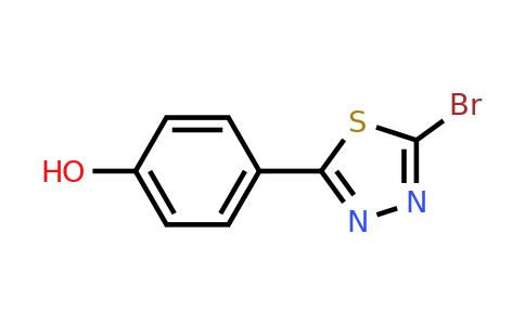 1343249-15-9 | 4-(5-Bromo-1,3,4-thiadiazol-2-yl)phenol