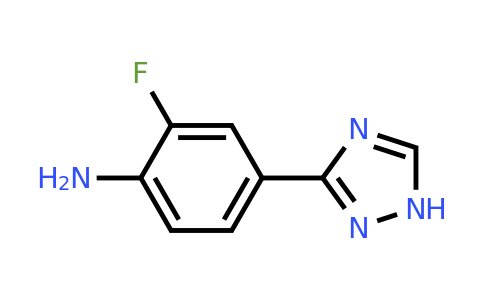 1343260-93-4 | 2-Fluoro-4-(1h-1,2,4-triazol-3-yl)aniline