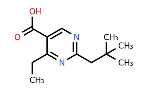 1343292-45-4 | 4-Ethyl-2-neopentylpyrimidine-5-carboxylic acid