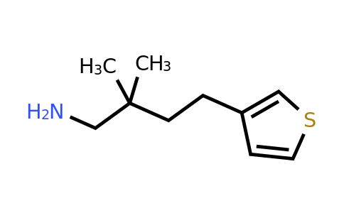 1343341-94-5 | 2,2-Dimethyl-4-(thiophen-3-yl)butan-1-amine