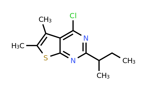 1343393-28-1 | 2-(Sec-butyl)-4-chloro-5,6-dimethylthieno[2,3-d]pyrimidine
