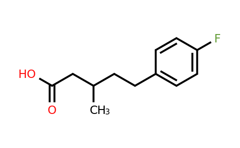 1343599-89-2 | 5-(4-Fluorophenyl)-3-methylpentanoic acid