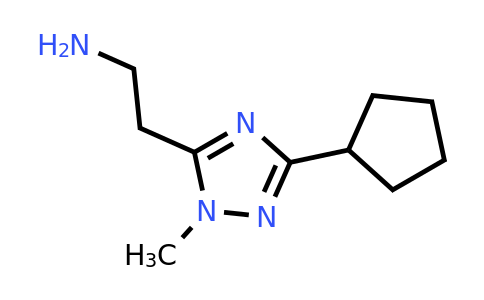 2-(3-Cyclopentyl-1-methyl-1h-1,2,4-triazol-5-yl)ethan-1-amine