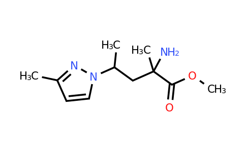 1343720-29-5 | Methyl 2-amino-2-methyl-4-(3-methyl-1h-pyrazol-1-yl)pentanoate