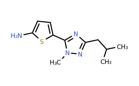 1343853-04-2 | 5-(3-Isobutyl-1-methyl-1h-1,2,4-triazol-5-yl)thiophen-2-amine