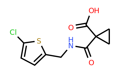 1343869-66-8 | 1-(((5-Chlorothiophen-2-yl)methyl)carbamoyl)cyclopropane-1-carboxylic acid