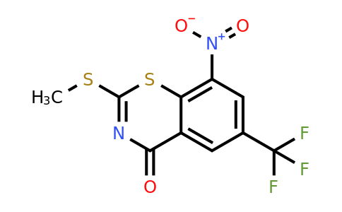 1344087-73-5 | 2-(Methylthio)-8-nitro-6-(trifluoromethyl)-4H-benzo[e][1,3]thiazin-4-one