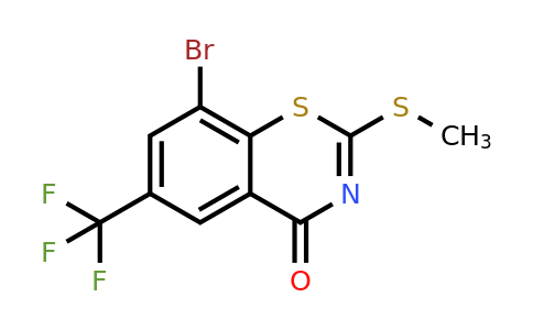1344087-76-8 | 8-Bromo-2-(methylthio)-6-(trifluoromethyl)-4H-benzo[e][1,3]thiazin-4-one