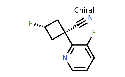 1344145-38-5 | cis-3-Fluoro-1-(3-fluoropyridin-2-yl)cyclobutane-1-carbonitrile