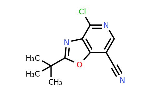 1346447-42-4 | 2-(tert-Butyl)-4-chlorooxazolo[4,5-c]pyridine-7-carbonitrile