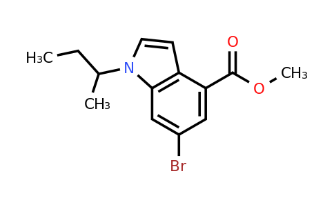 1346576-37-1 | Methyl 6-bromo-1-(sec-butyl)-1H-indole-4-carboxylate