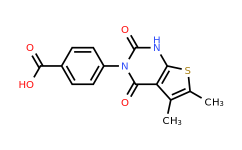 1351398-30-5 | 4-(5,6-Dimethyl-2,4-dioxo-1,4-dihydrothieno[2,3-d]pyrimidin-3(2H)-yl)benzoic acid