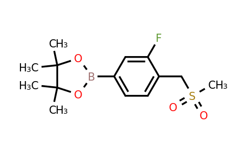 1351499-67-6 | 2-(3-Fluoro-4-((methylsulfonyl)methyl)phenyl)-4,4,5,5-tetramethyl-1,3,2-dioxaborolane