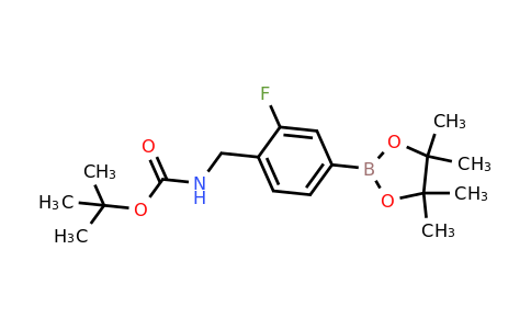 1351501-44-4 | tert-Butyl (2-fluoro-4-(4,4,5,5-tetramethyl-1,3,2-dioxaborolan-2-yl)benzyl)carbamate