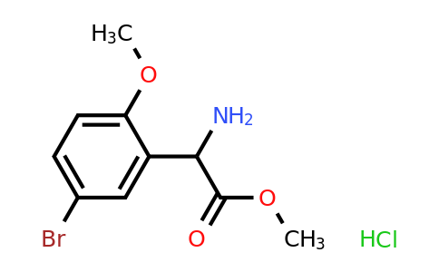 Methyl amino(5-bromo-2-methoxyphenyl)acetate hydrochloride