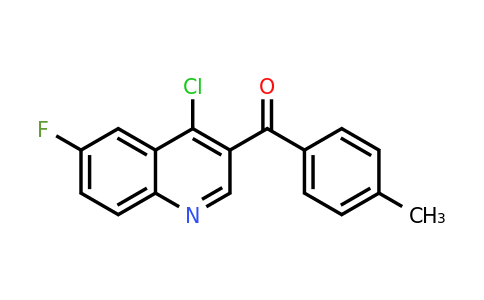 1351810-05-3 | (4-Chloro-6-fluoroquinolin-3-yl)(p-tolyl)methanone