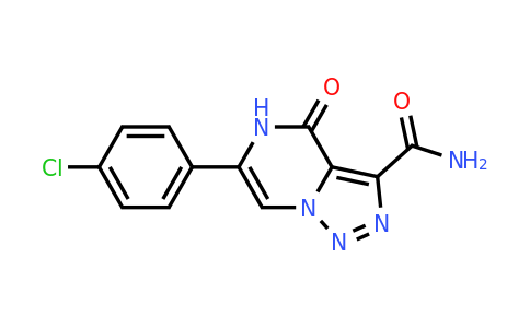 1351828-67-5 | 6-(4-Chlorophenyl)-4-oxo-4,5-dihydro-[1,2,3]triazolo[1,5-a]pyrazine-3-carboxamide