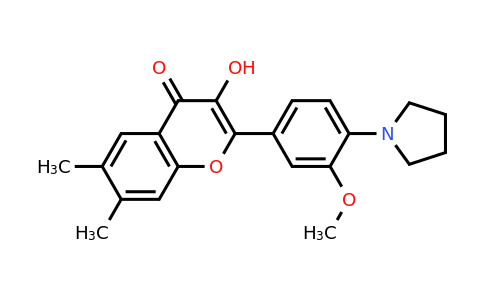 1353224-65-3 | 3-Hydroxy-2-[3-methoxy-4-(1-pyrrolidinyl)phenyl]-6,7-dimethyl-4H-1-benzopyran-4-one