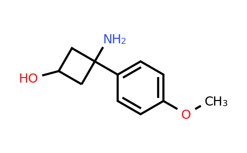 3-Amino-3-(4-methoxyphenyl)cyclobutan-1-ol