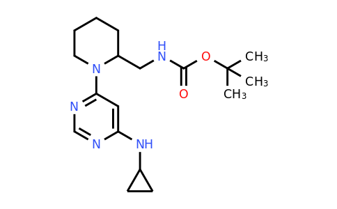 1353944-71-4 | [1-(6-Cyclopropylamino-pyrimidin-4-yl)-piperidin-2-ylmethyl]-carbamic acid tert-butyl ester