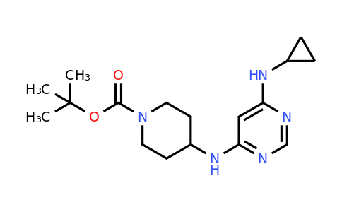 1353946-67-4 | 4-(6-Cyclopropylamino-pyrimidin-4-ylamino)-piperidine-1-carboxylic acid tert-butyl ester