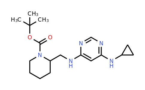 1353956-33-8 | 2-[(6-Cyclopropylamino-pyrimidin-4-ylamino)-methyl]-piperidine-1-carboxylic acid tert-butyl ester