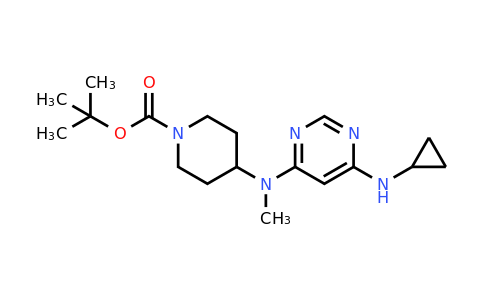 1353974-36-3 | 4-[(6-Cyclopropylamino-pyrimidin-4-yl)-methyl-amino]-piperidine-1-carboxylic acid tert-butyl ester