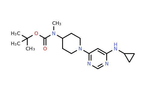 1353980-15-0 | [1-(6-Cyclopropylamino-pyrimidin-4-yl)-piperidin-4-yl]-methyl-carbamic acid tert-butyl ester