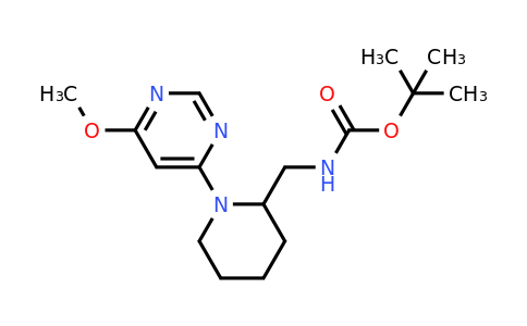 1353989-74-8 | [1-(6-Methoxy-pyrimidin-4-yl)-piperidin-2-ylmethyl]-carbamic acid tert-butyl ester