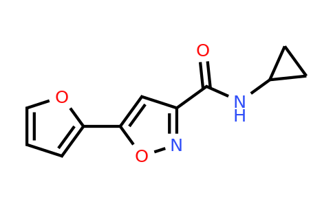 n-Cyclopropyl-5-(furan-2-yl)-1,2-oxazole-3-carboxamide