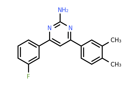 1354915-94-8 | 4-(3,4-Dimethylphenyl)-6-(3-fluorophenyl)pyrimidin-2-amine