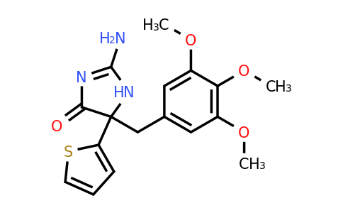 1354922-66-9 | 2-Amino-5-(thiophen-2-yl)-5-[(3,4,5-trimethoxyphenyl)methyl]-4,5-dihydro-1H-imidazol-4-one