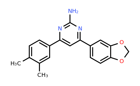 1354922-96-5 | 4-(2H-1,3-benzodioxol-5-yl)-6-(3,4-dimethylphenyl)pyrimidin-2-amine