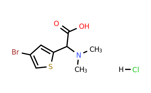 1354949-52-2 | 2-(4-Bromothiophen-2-yl)-2-(dimethylamino)acetic acid hydrochloride