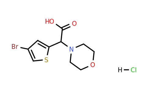 1354949-60-2 | 2-(4-Bromothiophen-2-yl)-2-(morpholin-4-yl)acetic acid hydrochloride
